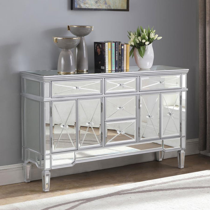 Duchess - 5-Drawer Accent Cabinet - Silver