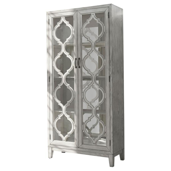 Mckellen - 2-Door Tall Cabinet - Antique White