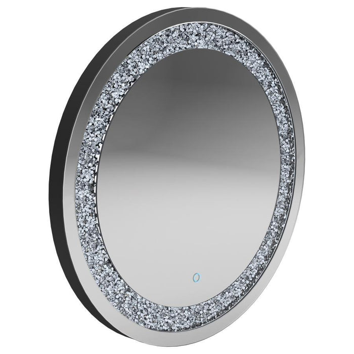 Landar - Round Wall Mirror - Silver