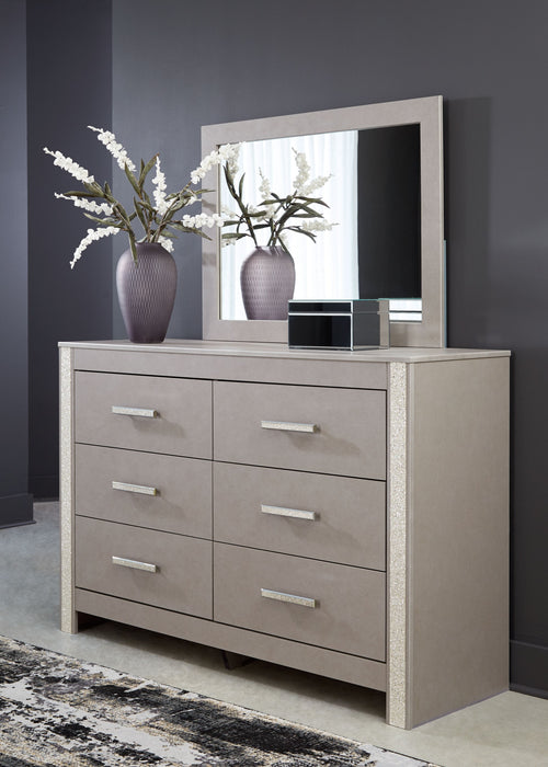 Surancha - Gray - Dresser And Mirror