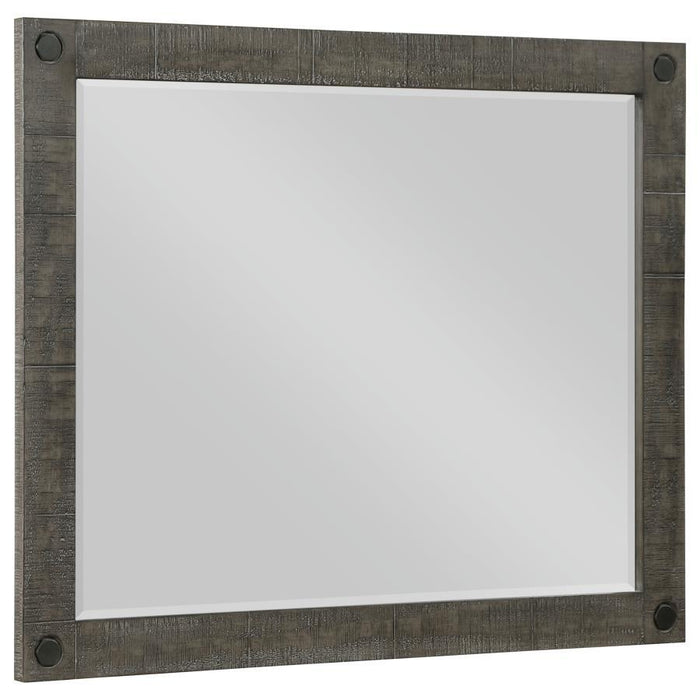 Lilith - Rectangular Dresser Mirror - Distressed Gray