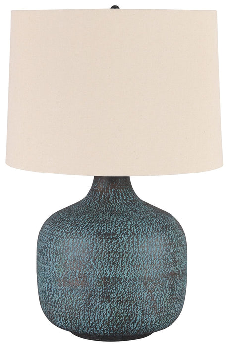 Malthace - Patina - Metal Table Lamp