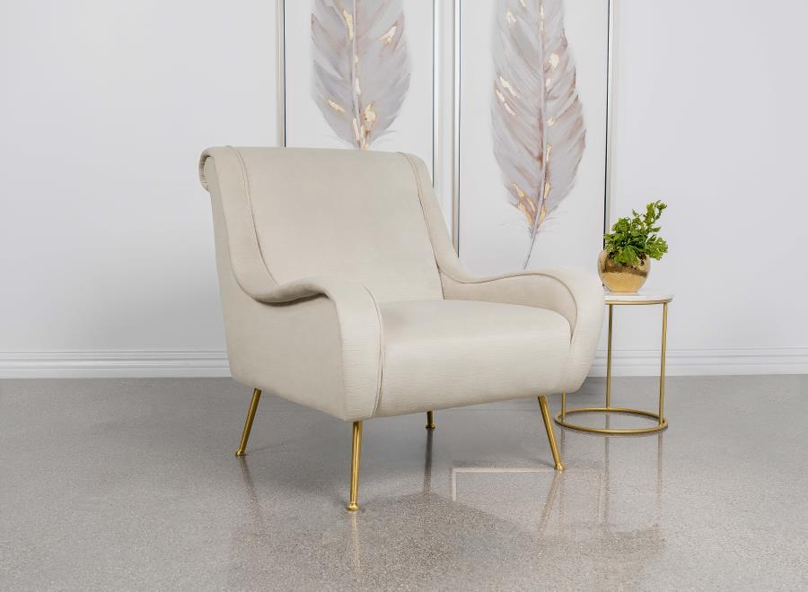 Ricci - Upholstered Saddle Arms Accent Chair