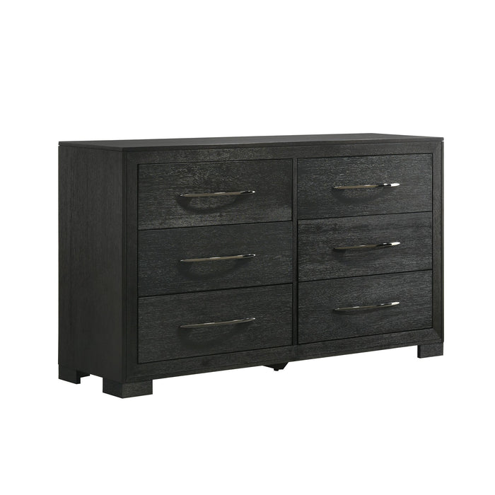 Allan - 6-Drawer Dresser - Black