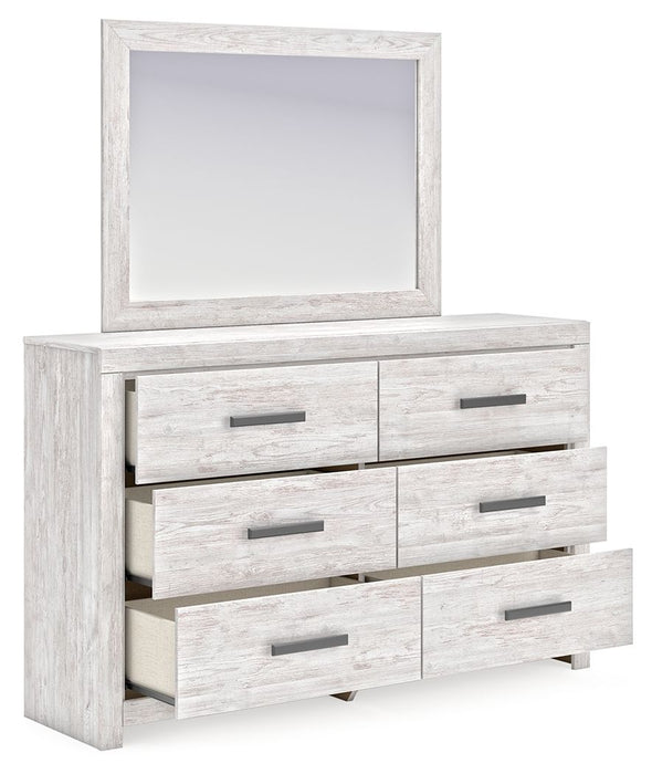 Cayboni - Whitewash - Dresser And Mirror