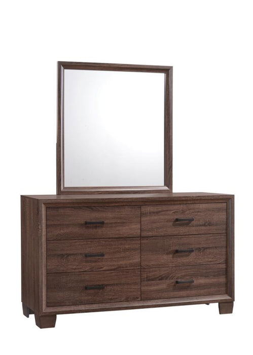 Brandon - 6-Drawer Dresser - Medium Warm Brown