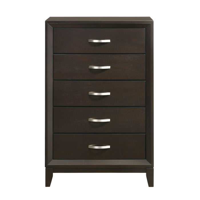 Beaumont - 5-Drawer Chest - Merlot