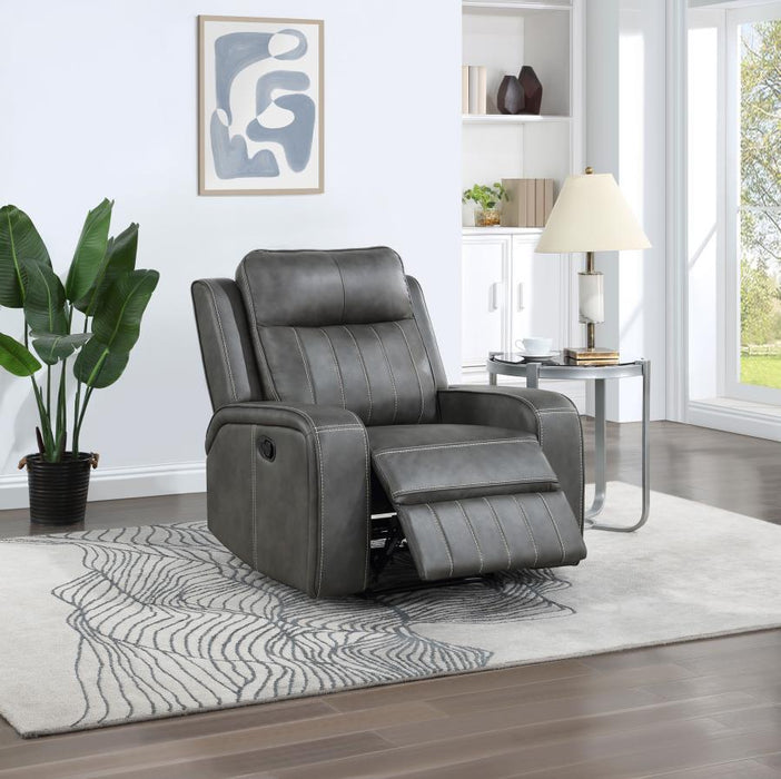 Raelynn - Upholstered Recliner Chair - Grey