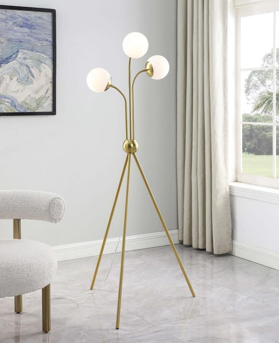 Miley - Trio Tree Floor Lamp - Gold