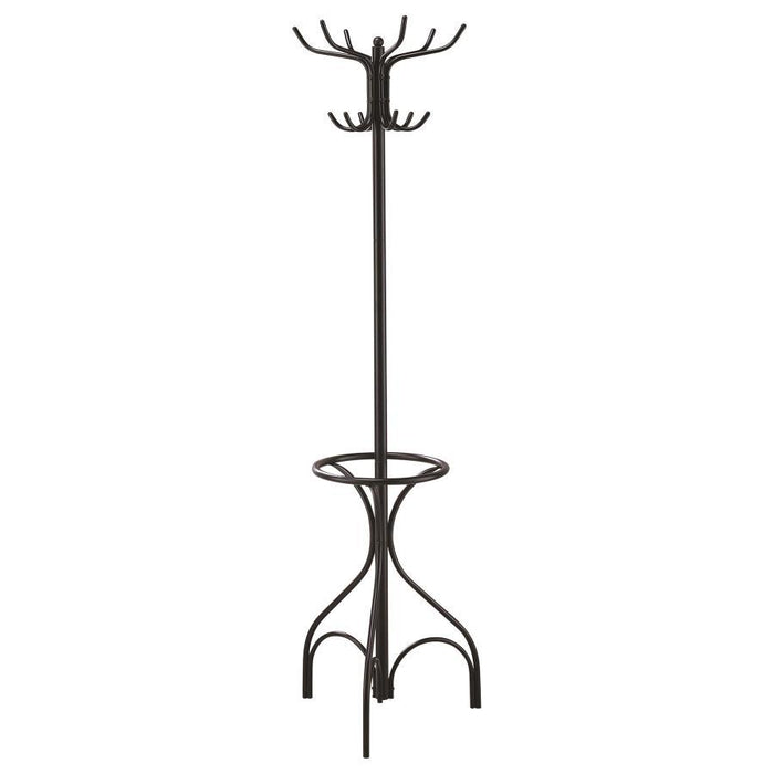 Kiefer - Coat Rack With 12 Hooks - Black