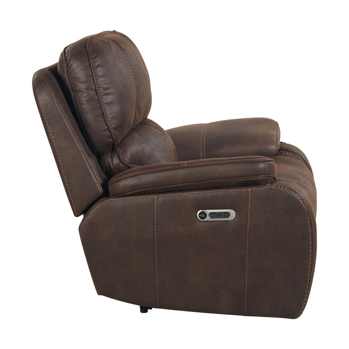 Atlantis - Power Motion Recliner With Power Head Recliner - Heritage Coffee