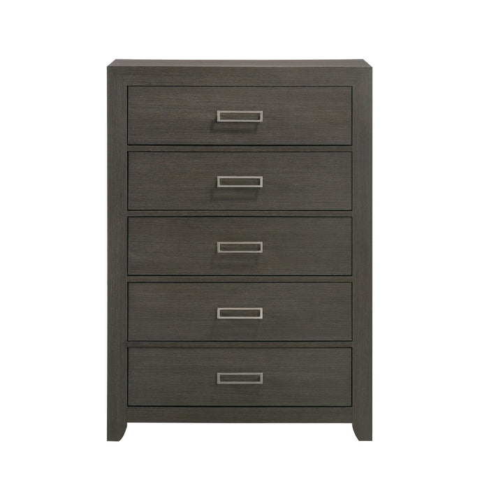 Sasha - 5 - Drawer Chest - Gray