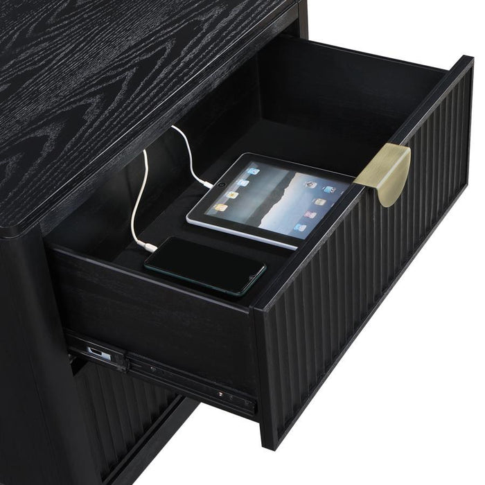 Brookmead - 2-Drawer Nightstand - Black