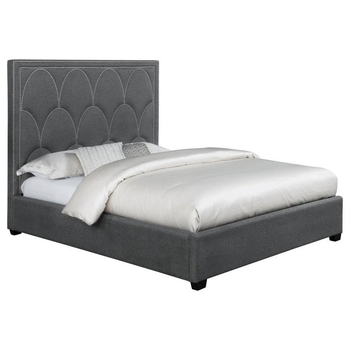 Bowfield - Upholstered Bed With Nailhead Trim