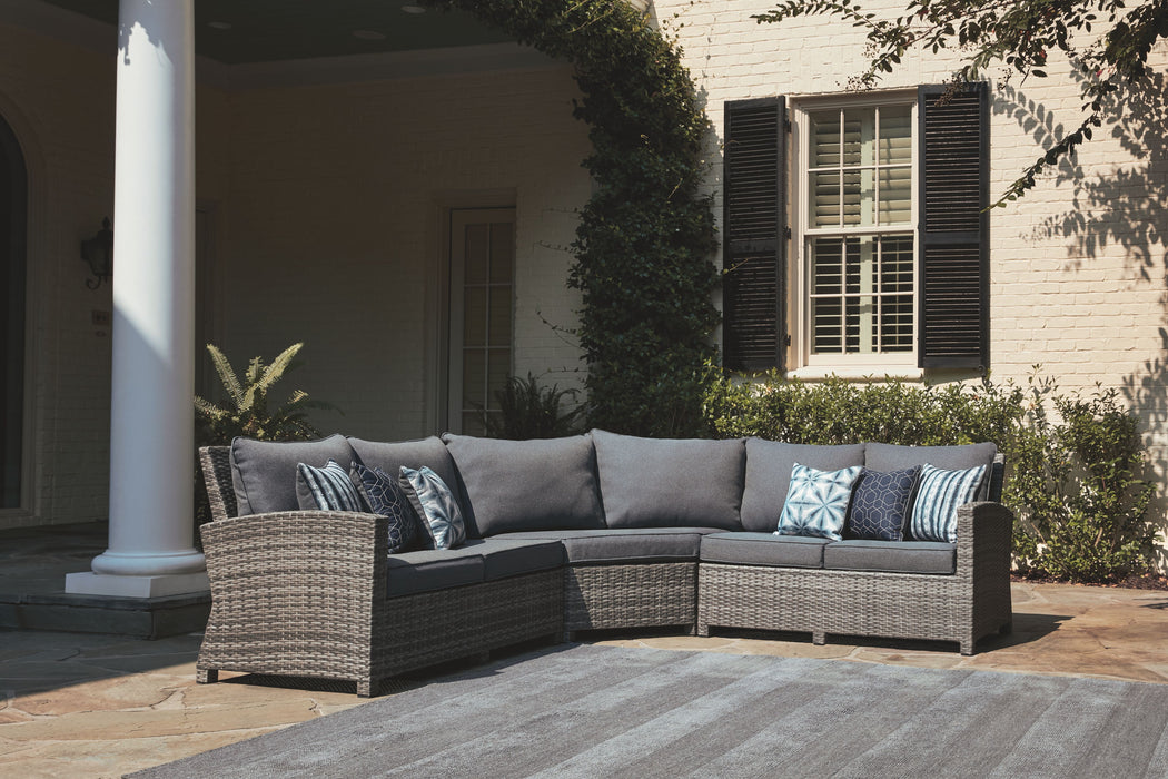 Salem Beach - Gray - 3 Pc. - Sectional Lounge