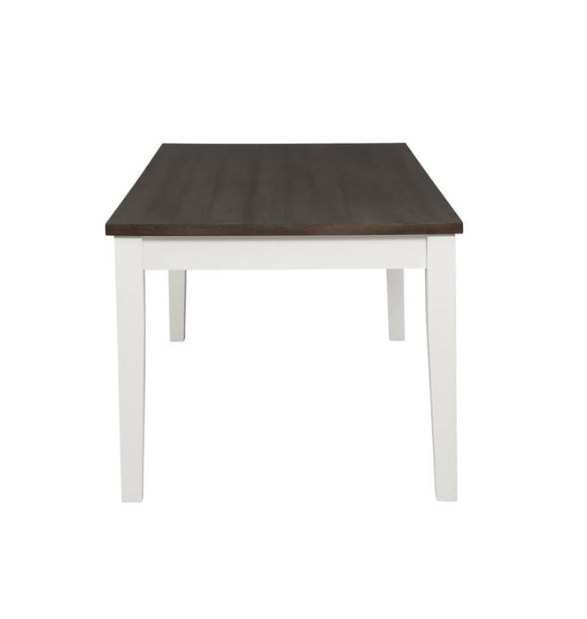 Kingman - 4-Drawer Dining Table - Espresso And White