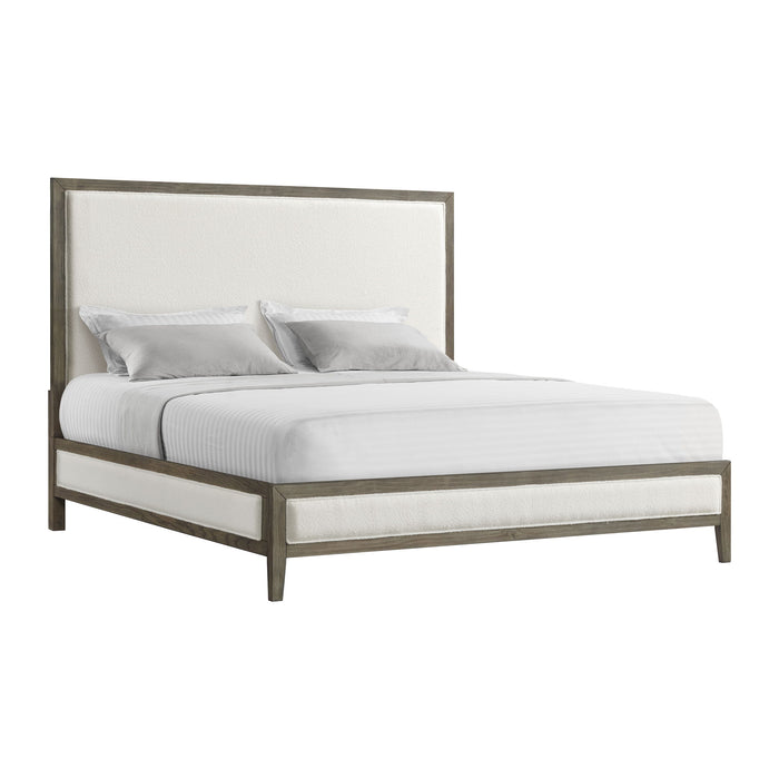 Versailles Contemporary - Fabric Panel Bed With Low Footboard