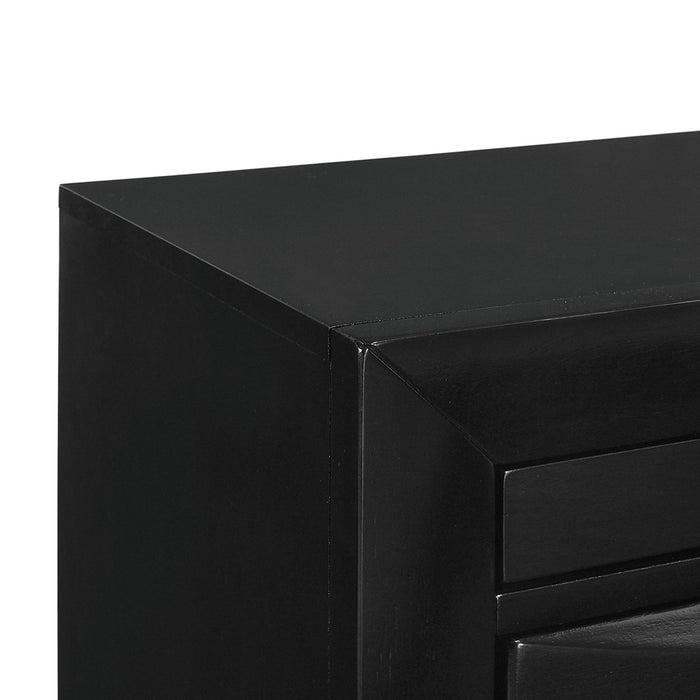 Emily - 3-Drawer Nightstand - Black