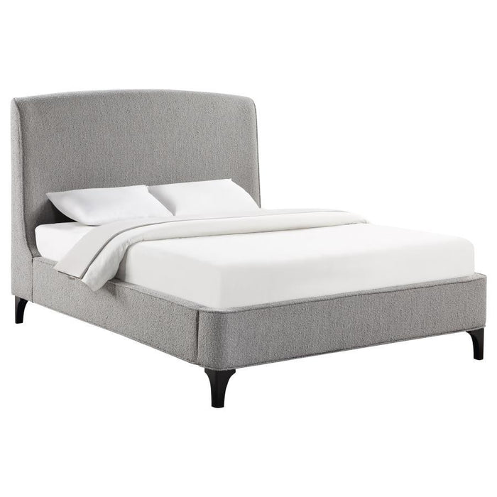 Mosby - Upholstered Curved Headboard Platform Bed