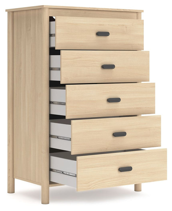 Cabinella - Tan - Five Drawer Chest