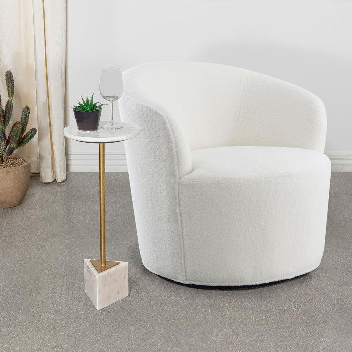 Joyce - Sloped Arms Swivel Chair