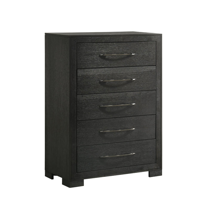 Allan - 5-Drawer Chest - Black