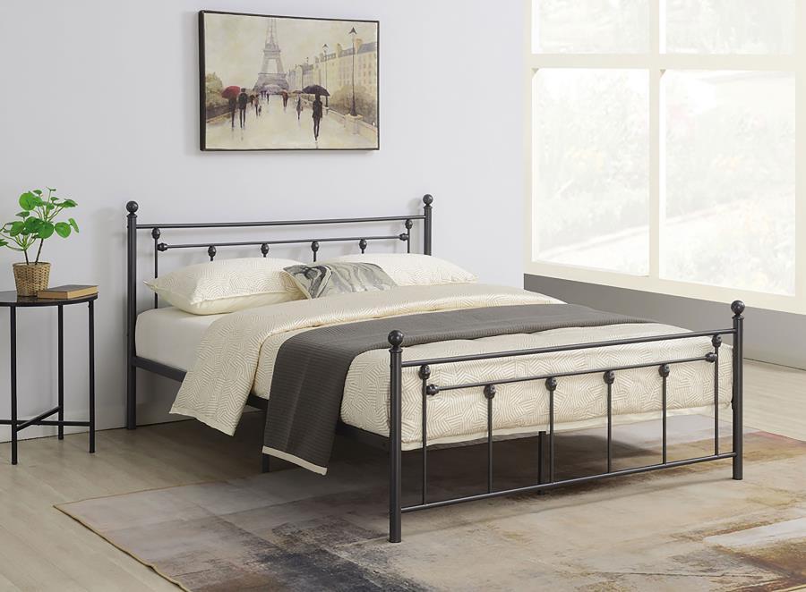 Canon - Metal Slatted Headboard Platform Bed